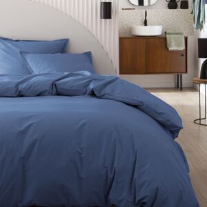 Essix Parure de lit en coton bleu denim 140x200 Made in France