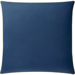 A demain Lot 2 taies d'oreiller unies en satin de coton bleu 64x64