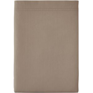 Essix Drap plat en percale de coton taupe 180x290