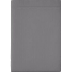 Essix Drap plat en percale de coton gris 270x300