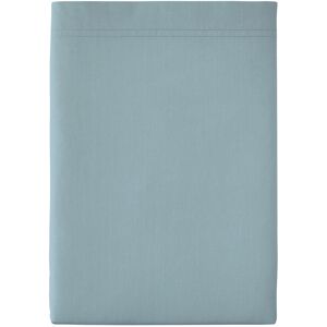 Essix Drap plat en percale de coton bleu glacier 240x300