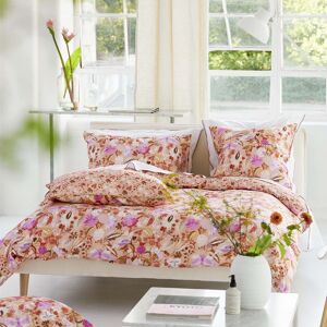 Designers Guild Housse de couette en satin de coton rose clair 200x200