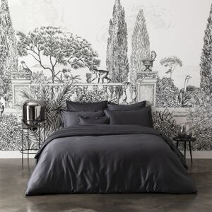 Alexandre Turpault Parure de lit en satin de coton bio noir 260x240