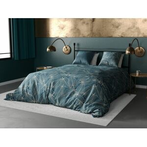 Atelier du coton Parure housse de couette coton bleu 260x240 cm