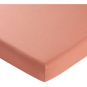 Becquet Drap-housse 160x200x28 rose blush en lin