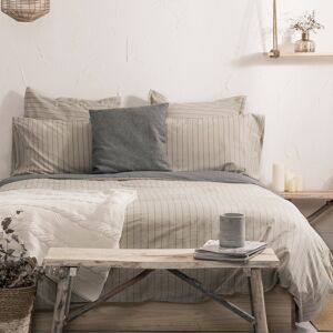 Happy Friday Housse de couette 100% Coton Beige 200x200 cm