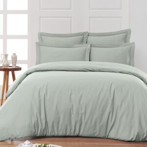 Sensei Maison Housse de couette satin coton-tencel 200 fils Gris Cendre 200x200 cm