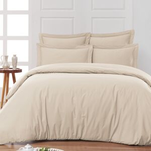 Sensei Maison Housse de couette satin coton-tencel 200 fils Sable 260x240 cm