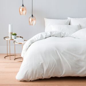 Cotton & Co Housse de couette coton et cachemire blanc 200 x 200 cm