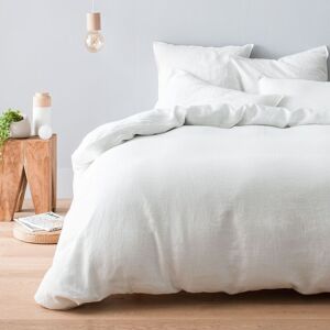 Cotton & Co Housse de couette pur lin lave blanc 260 x 240 cm
