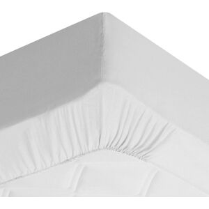 Becquet Drap-housse grand bonnet 90x200x32 blanc en lin