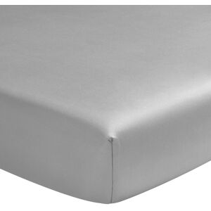 Alexandre Turpault Drap housse en satin de coton argent 200x200 - Publicité Alexandre Turpault Drap housse en satin de coton argent 200x200 - Publicité