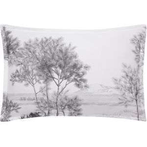 Alexandre Turpault Taie d'oreiller en satin de coton noir et blanc 50x75 - Publicité Alexandre Turpault Taie d'oreiller en satin de coton noir et blanc 50x75 - Publicité