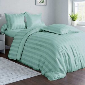 Becquet Housse de couette en coton bleu céladon 140x200cm - Publicité Becquet Housse de couette en coton bleu céladon 140x200cm - Publicité