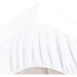 Becquet Drap-housse grand bonnet en coton blanc 180x200x32cm - Publicité Becquet Drap-housse grand bonnet en coton blanc 180x200x32cm - Publicité
