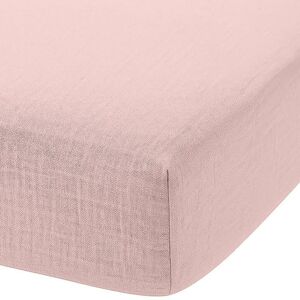Baton Rouge Drap housse gaze de coton rose lotus 140x190 cm - Publicité Baton Rouge Drap housse gaze de coton rose lotus 140x190 cm - Publicité