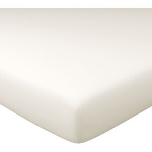 Becquet Drap-housse grand bonnet en coton blanc ivoire 160x200x40cm - Publicité Becquet Drap-housse grand bonnet en coton blanc ivoire 160x200x40cm - Publicité