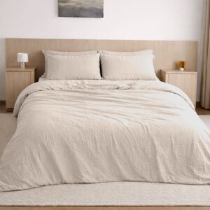 Baton Rouge Housse de couette gaze de coton ecru 240x220 cm - Publicité Baton Rouge Housse de couette gaze de coton ecru 240x220 cm - Publicité