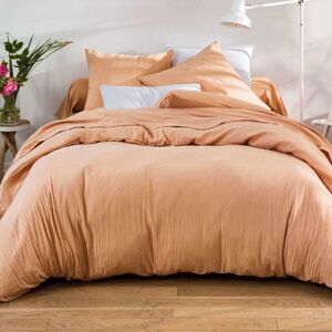 Becquet Housse de couette en coton rose des sables 140x200cm - Publicité Becquet Housse de couette en coton rose des sables 140x200cm - Publicité