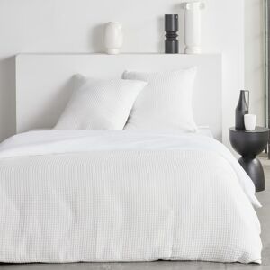 Today Parure de lit nid d'abeille uni 240x220cm Blanc - Publicité Today Parure de lit nid d'abeille uni 240x220cm Blanc - Publicité