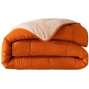 Becquet Couette tempérée en polyester orange cuivré 240x220cm - Publicité Becquet Couette tempérée en polyester orange cuivré 240x220cm - Publicité