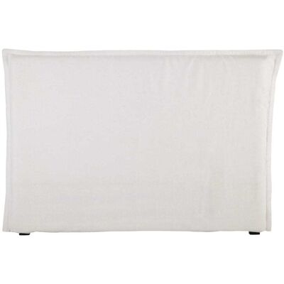 Housse de tête de lit en lin blanc de Maisons du Monde - 160cm - Look naturel - Publicité Housse de tête de lit en lin blanc de Maisons du Monde - 160cm - Look naturel - Publicité