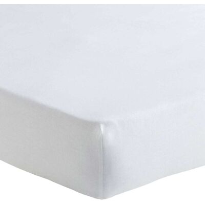 Alexandre Turpault Drap housse en lin métis blanc 160x200 - Publicité Alexandre Turpault Drap housse en lin métis blanc 160x200 - Publicité