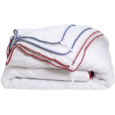 Duvet 4 saisons Bleu Câlin 200x200cm Facile à assembler - Fabriqué en France - Publicité Duvet 4 saisons Bleu Câlin 200x200cm Facile à assembler - Fabriqué en France - Publicité