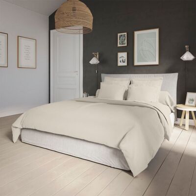 Dodo Housse de couette percale coquille 240x260 cm - Publicité Dodo Housse de couette percale coquille 240x260 cm - Publicité