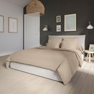 Dodo Housse de couette percale osier 240x260 cm - Publicité Dodo Housse de couette percale osier 240x260 cm - Publicité