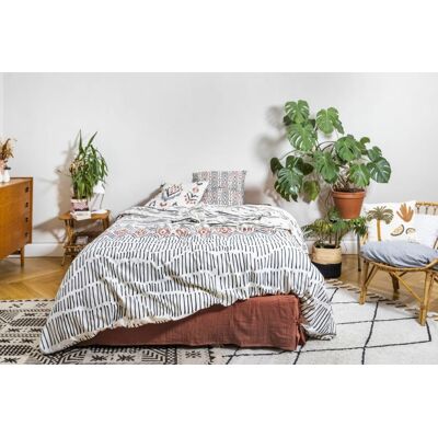 Home collection Parure de couette 3pcs Coton 57 Ethnic - Publicité Home collection Parure de couette 3pcs Coton 57 Ethnic - Publicité
