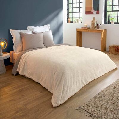 Dodo Couverture polaire extra douce coloris ecru 240x260 cm - Publicité Dodo Couverture polaire extra douce coloris ecru 240x260 cm - Publicité