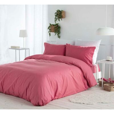 Naf Naf Housse de couette uni en coton 260x240 cm rose foncé - Publicité Naf Naf Housse de couette uni en coton 260x240 cm rose foncé - Publicité