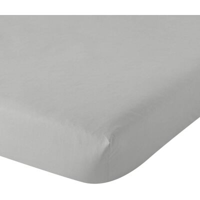 Dodo Drap housse percale pierre 200x200 cm - Publicité Dodo Drap housse percale pierre 200x200 cm - Publicité