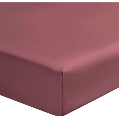 Alexandre Turpault Drap housse uni en satin de coton bio rouge 160x200 - Publicité Alexandre Turpault Drap housse uni en satin de coton bio rouge 160x200 - Publicité