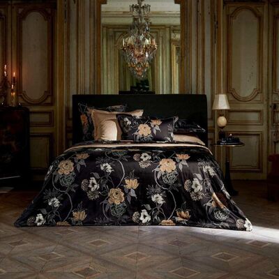 Anne de Solène Housse de couette satin noir 200x200 cm - Publicité Anne de Solène Housse de couette satin noir 200x200 cm - Publicité