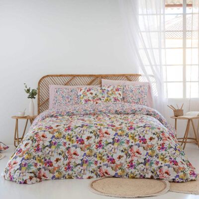 Naf Naf Housse de couette réversible en coton 200x200 cm multicolore - Publicité Naf Naf Housse de couette réversible en coton 200x200 cm multicolore - Publicité