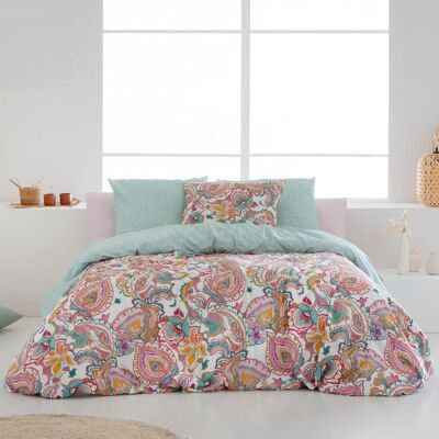 Naf Naf Housse de couette réversible en coton 200x200 cm multicolore - Publicité Naf Naf Housse de couette réversible en coton 200x200 cm multicolore - Publicité