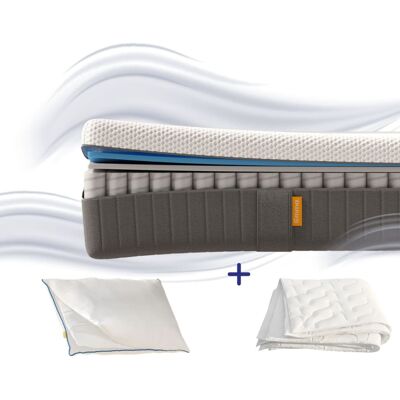 Emma Pack matelas et oreiller original confort et couette 90x200 - Publicité Emma Pack matelas et oreiller original confort et couette 90x200 - Publicité