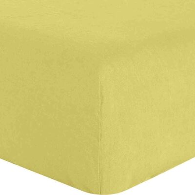 Baton Rouge Drap housse en lin poire 140x190 cm - Publicité Baton Rouge Drap housse en lin poire 140x190 cm - Publicité