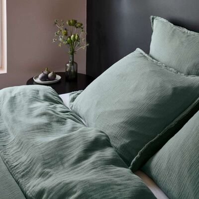 Madura Housse de couette en coton vert 100x140 cm - Publicité Madura Housse de couette en coton vert 100x140 cm - Publicité