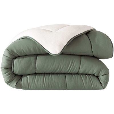 Becquet Couette très chaude en polyester vert kaki 140x200cm - Publicité Becquet Couette très chaude en polyester vert kaki 140x200cm - Publicité
