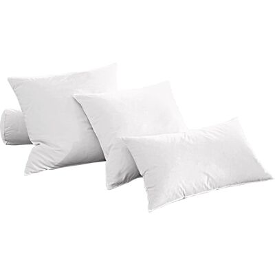 Becquet Oreiller moelleux en coton blanc 45x70cm - Publicité Becquet Oreiller moelleux en coton blanc 45x70cm - Publicité