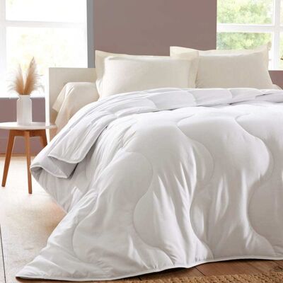 Becquet Couette légère en polyester blanc 240x220cm - Publicité Becquet Couette légère en polyester blanc 240x220cm - Publicité