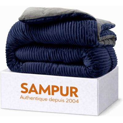 SAMPUR Couette réversible en microfibre 200x200 cm - Publicité SAMPUR Couette réversible en microfibre 200x200 cm - Publicité