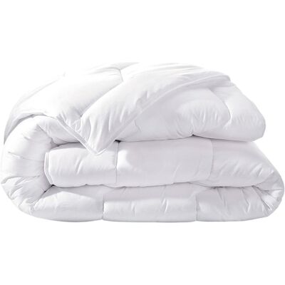 Becquet Couette très chaude en coton blanc 200x200cm - Publicité Becquet Couette très chaude en coton blanc 200x200cm - Publicité