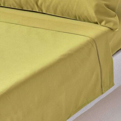 Homescapes Drap plat en satin de coton égyptien vert olive 270x300 cm - Publicité Homescapes Drap plat en satin de coton égyptien vert olive 270x300 cm - Publicité
