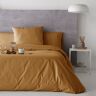 Guy Laroche Housse de couette en percale de coton 260x240 cm marron