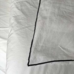 Decoclico Parure de lit en lin lavé blanc - 240