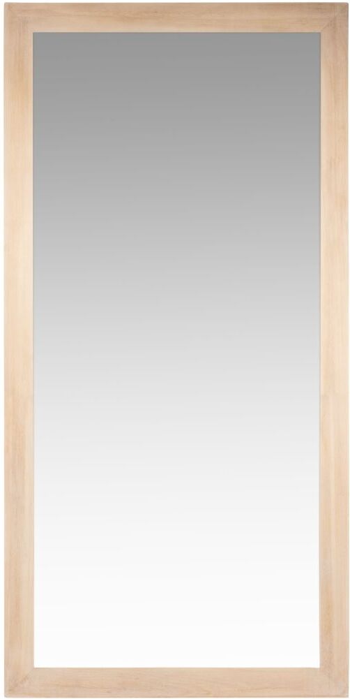 Maisons du Monde Grand miroir rectangulaire en bois de paulownia 90x180